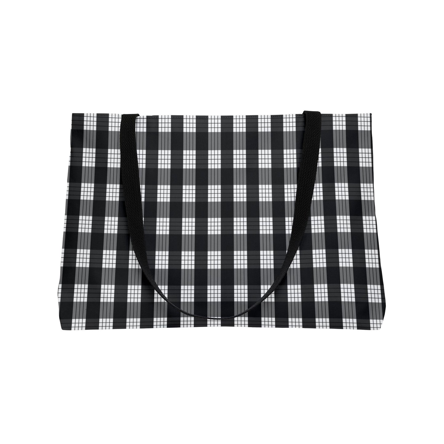 Large Black Palaka Tote