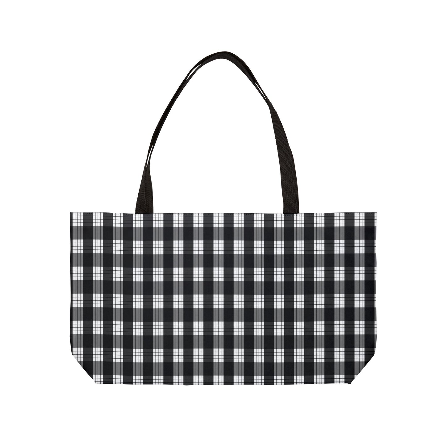 Large Black Palaka Tote