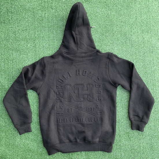 an image of a Black Hoodie Sweatshirt Nanakuli Design for Adult