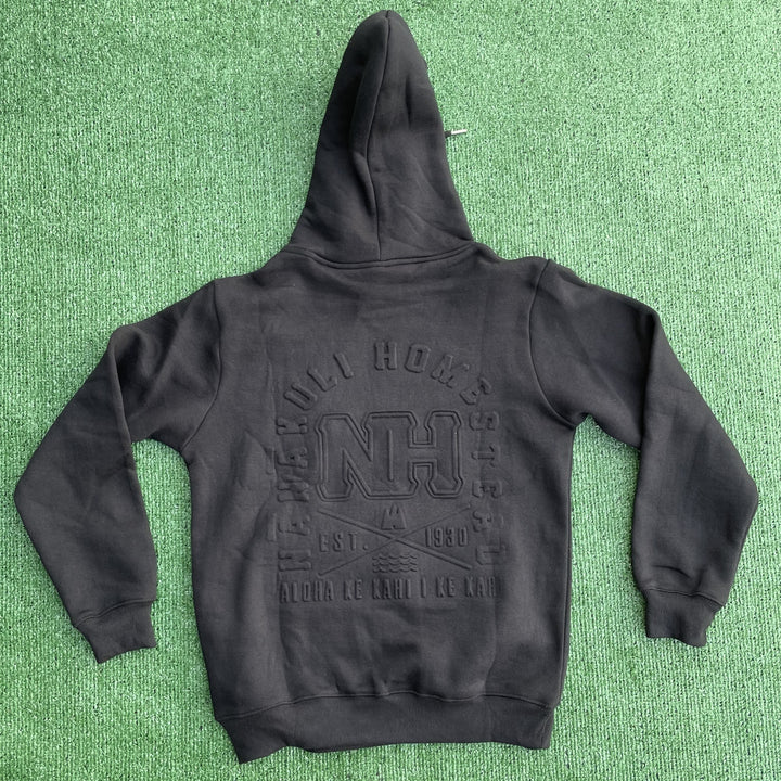 an image of a Black Hoodie Sweatshirt Nanakuli Design for Adult