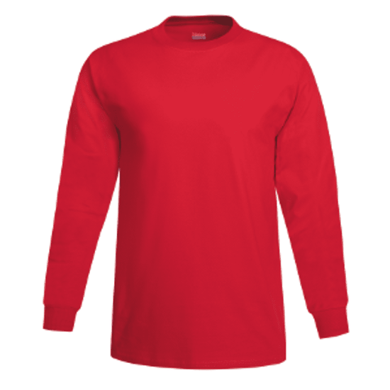 Adult Heavy Cotton Long Sleeve T-Shirt (1-2 Color Design, HTV)