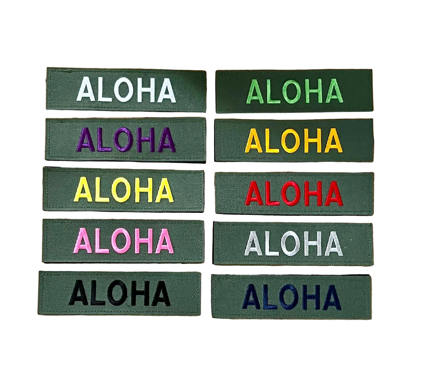 Velcro Aloha Rectangle Patch