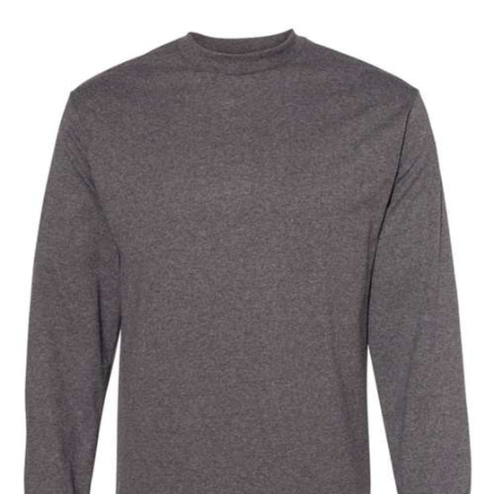 Adult Heavy Cotton Long Sleeve T-Shirt (1-2 Color Design, HTV)