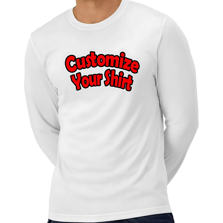Adult Dri-Fit Long Sleeve T-Shirt (1-2 Color Design, HTV)