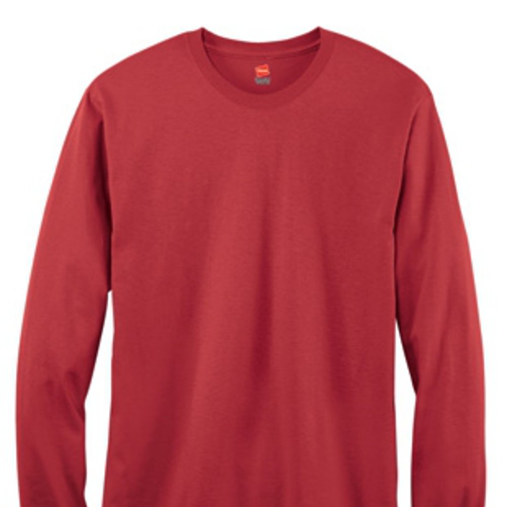 Adult Lightweight Long Sleeve T-Shirt (1-2 Color Design, HTV)