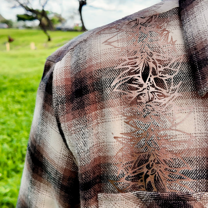 Maile Lei Tan Flannel