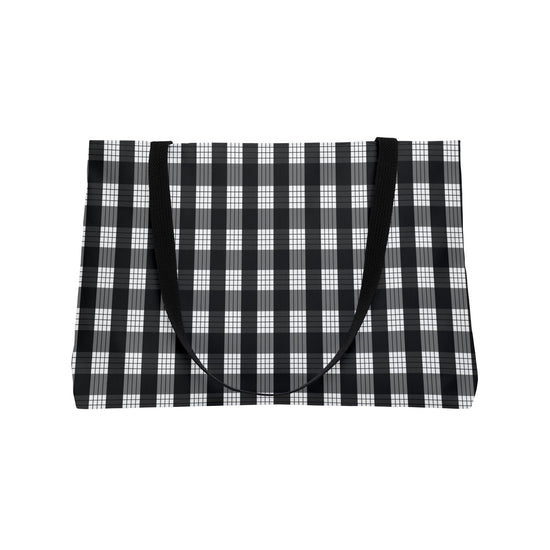 Large Black Palaka Tote