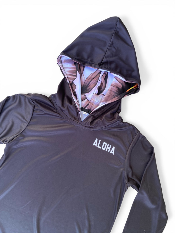 Aloha Youth/Adult Black LS Hoodie