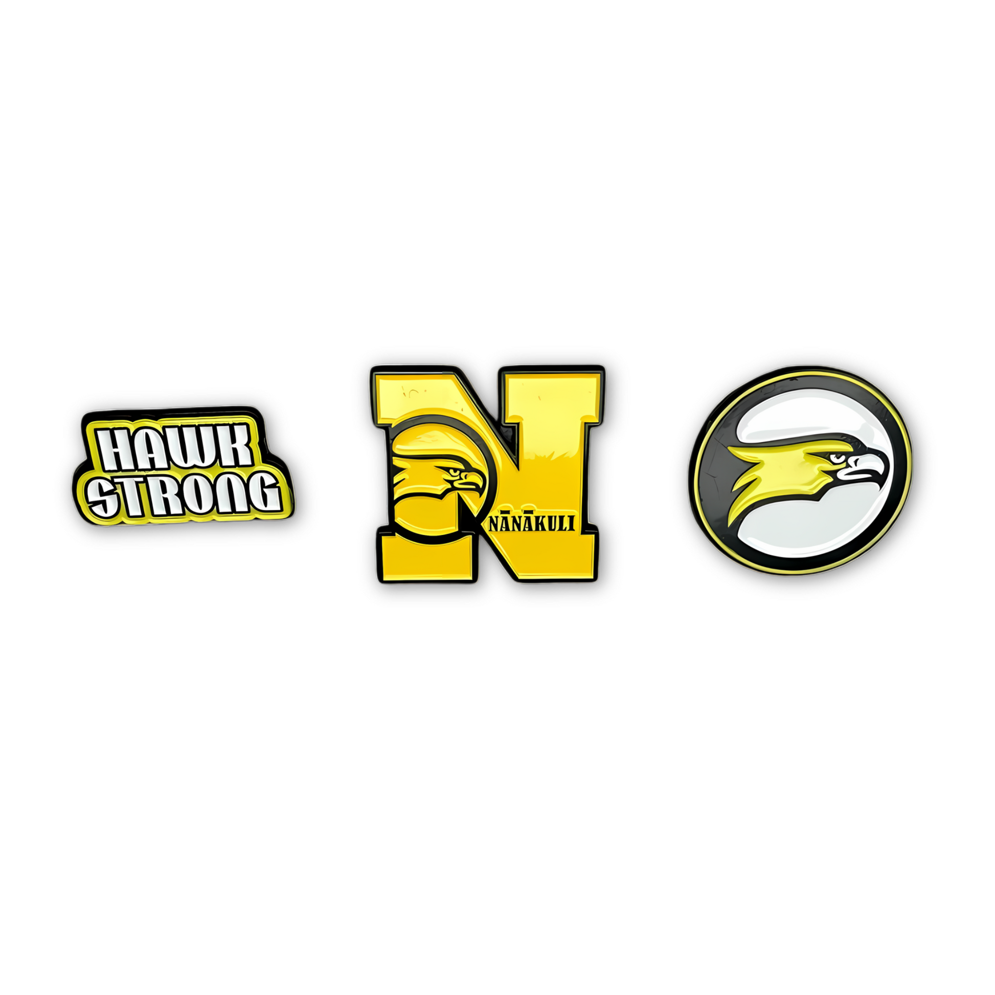 Nanakuli enamel pins featuring detailed designs, vibrant colors, and sturdy metal backing, perfect for showcasing pride and adding personality to jackets, bags, or hats.