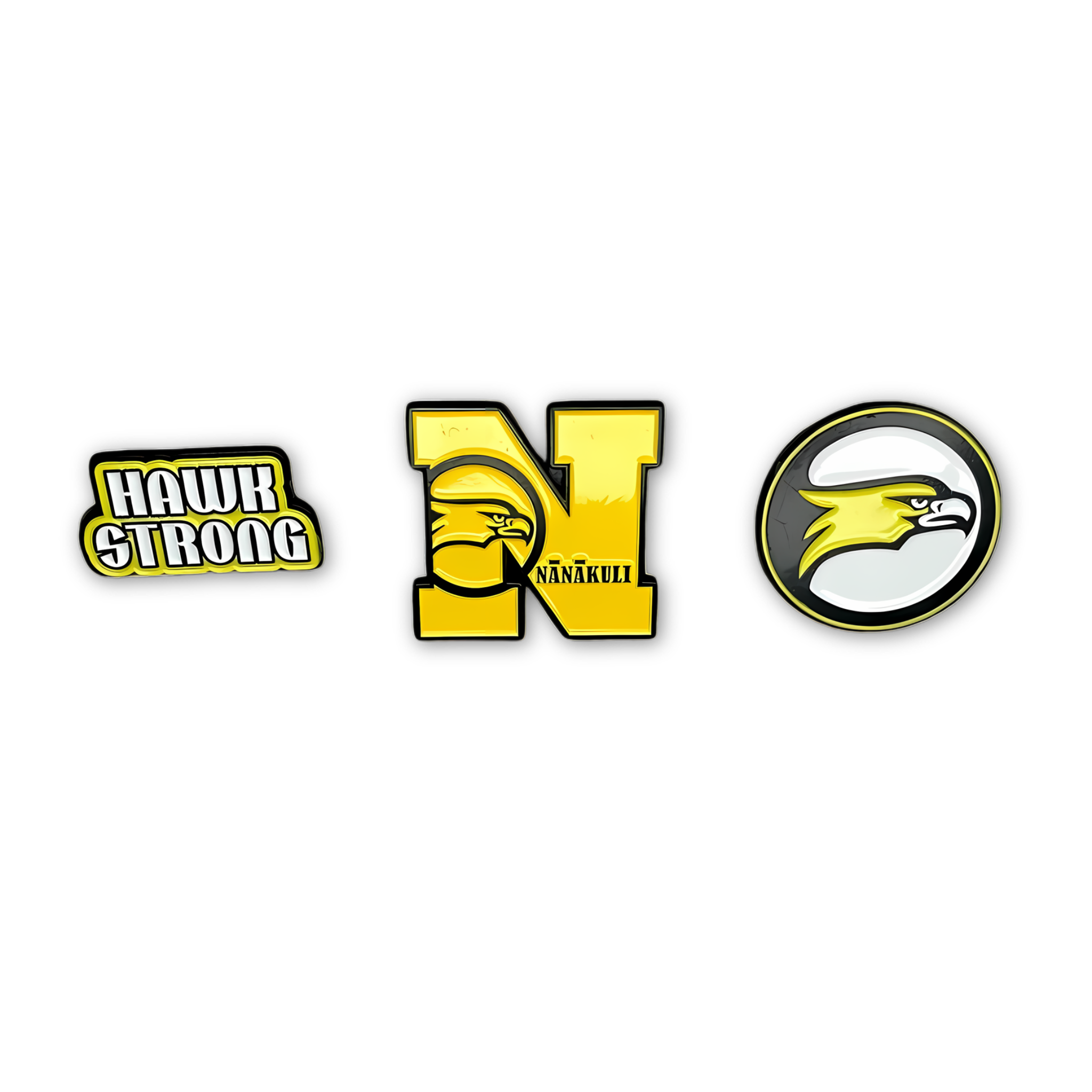 Nanakuli enamel pins featuring detailed designs, vibrant colors, and sturdy metal backing, perfect for showcasing pride and adding personality to jackets, bags, or hats.