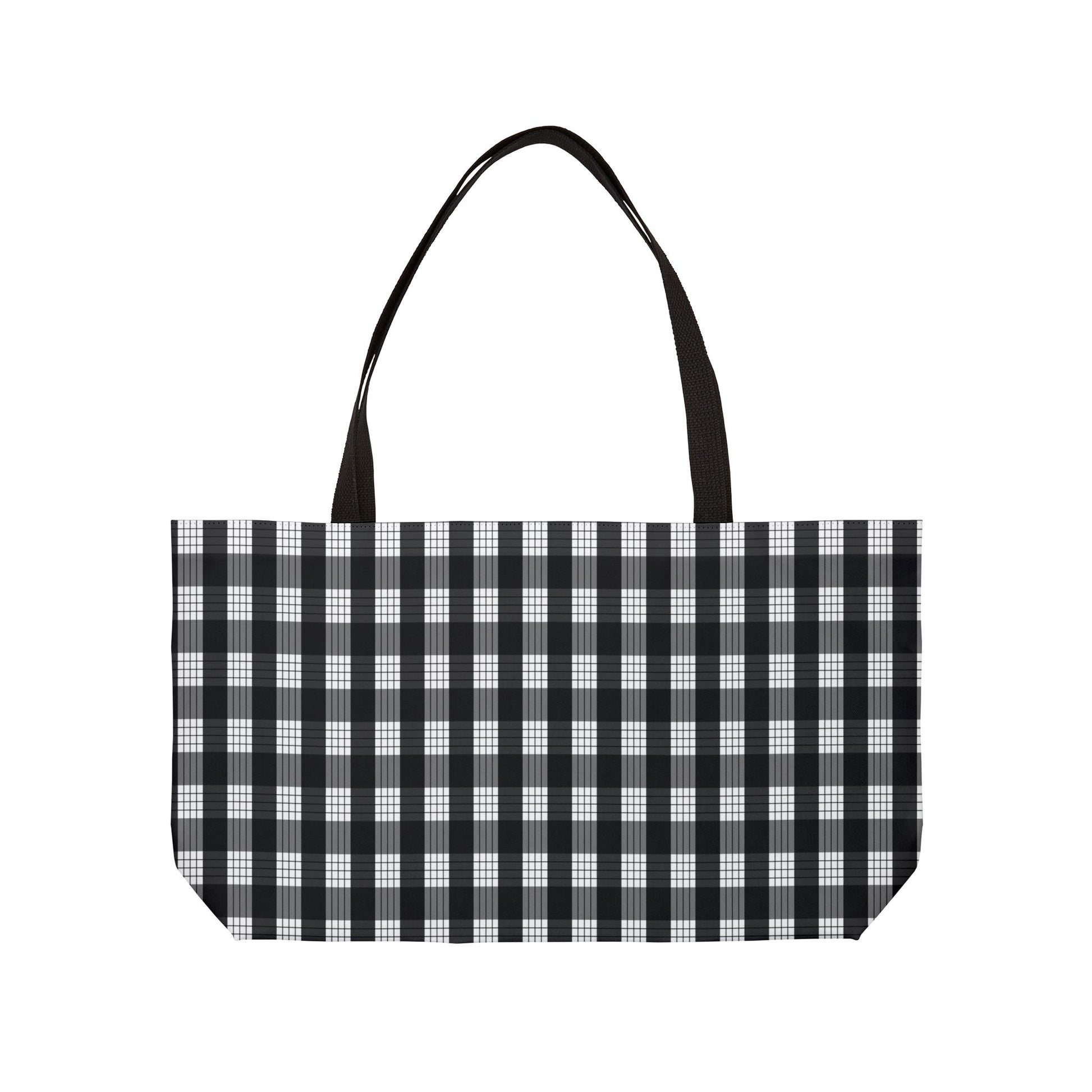 Large Black Palaka Tote