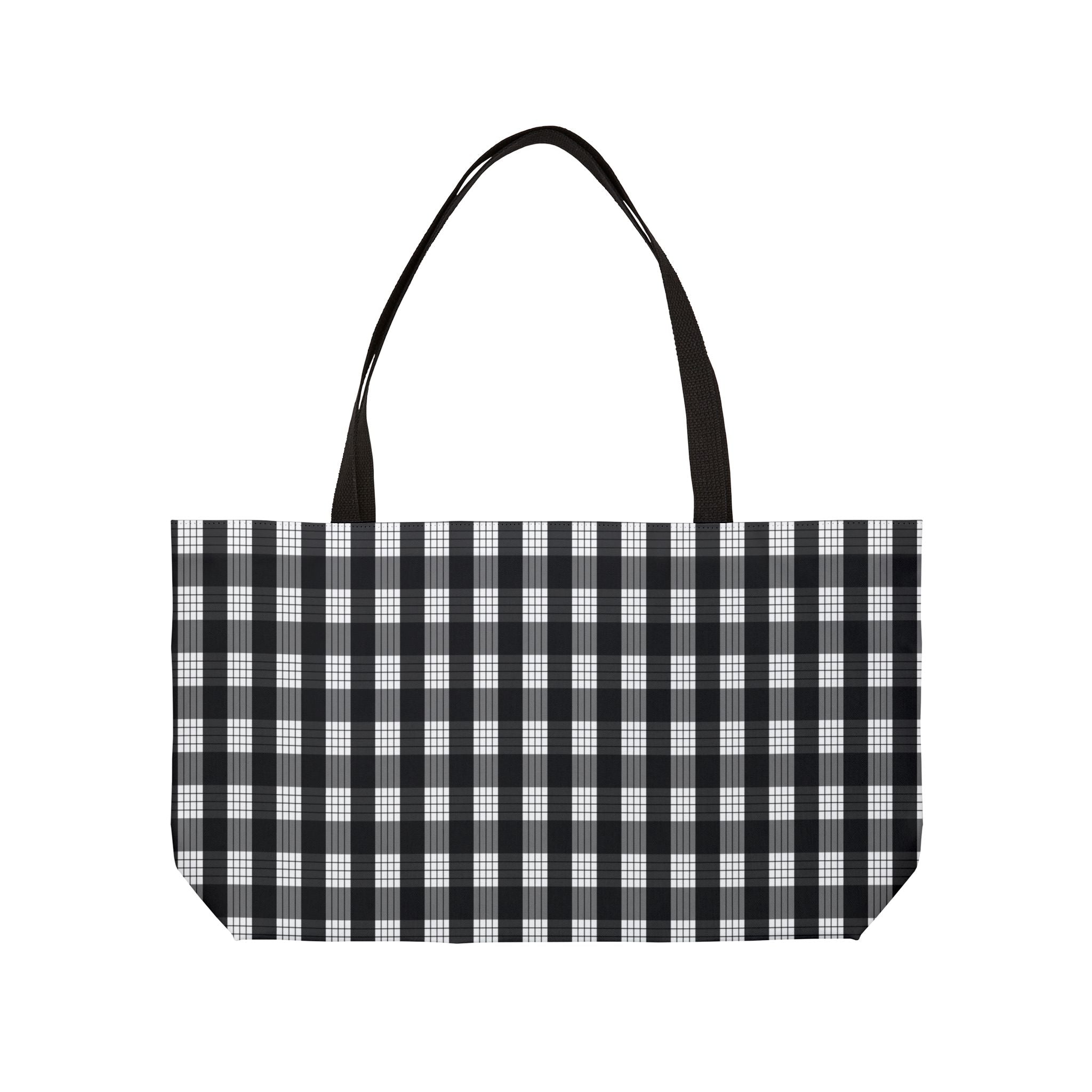 Large Black Palaka Tote