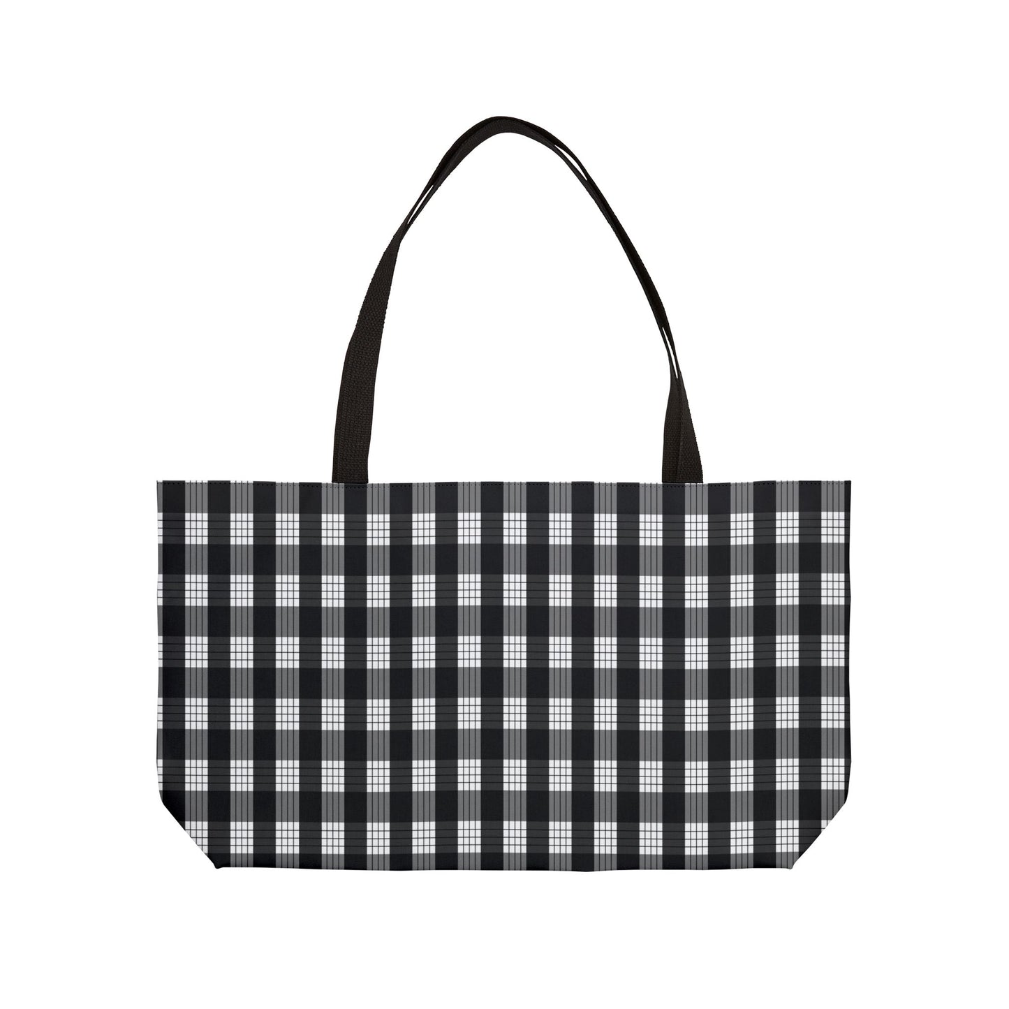 Large Black Palaka Tote