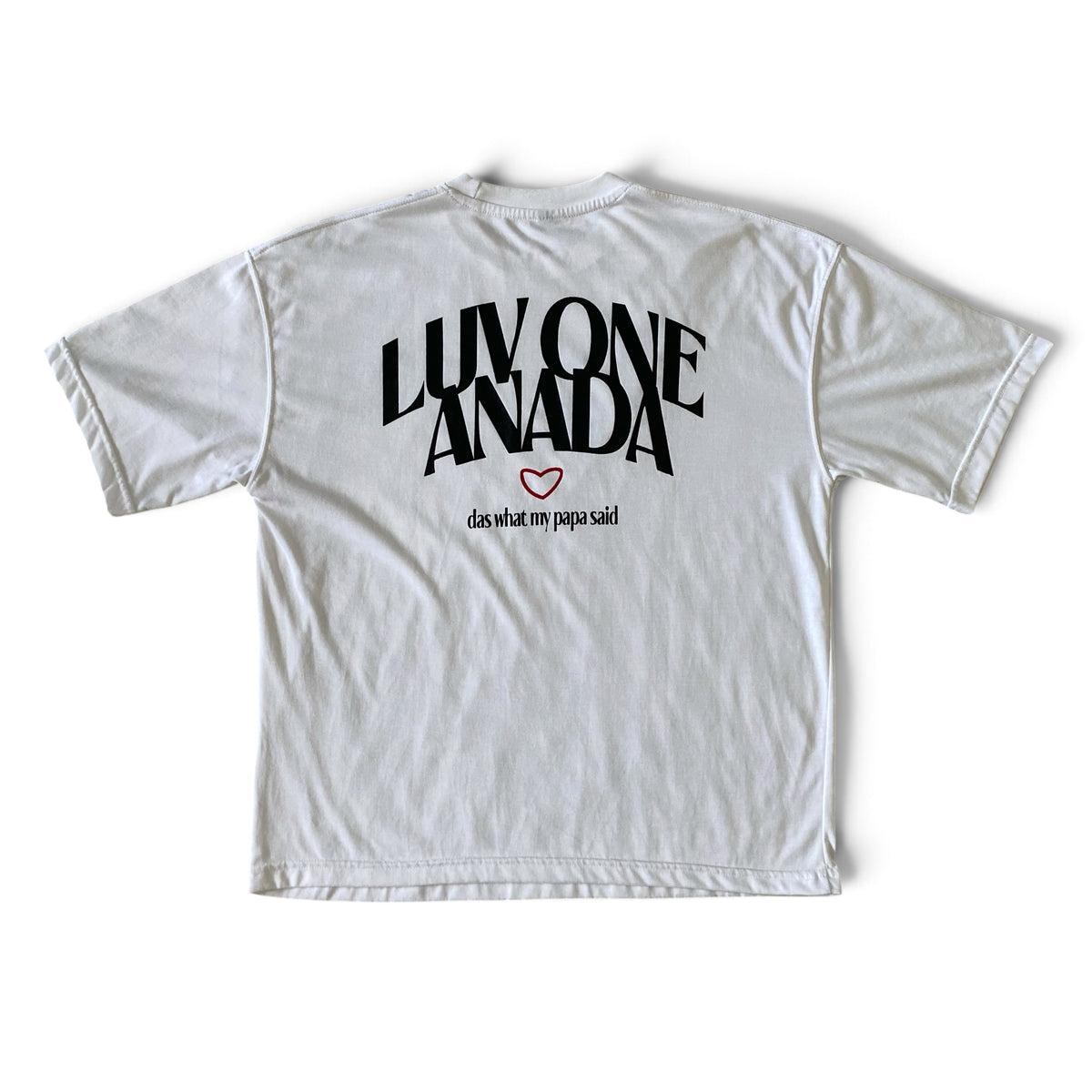 "Luv One Anada" Oversized Tee