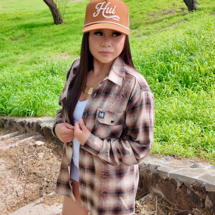 Maile Lei Tan Flannel