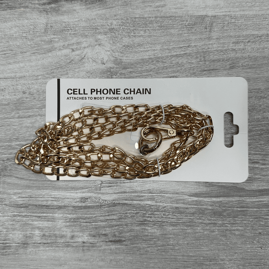 Gold Cell Phone Shoulder Strap with Adjustable Features | Elegant and Functional Accessory