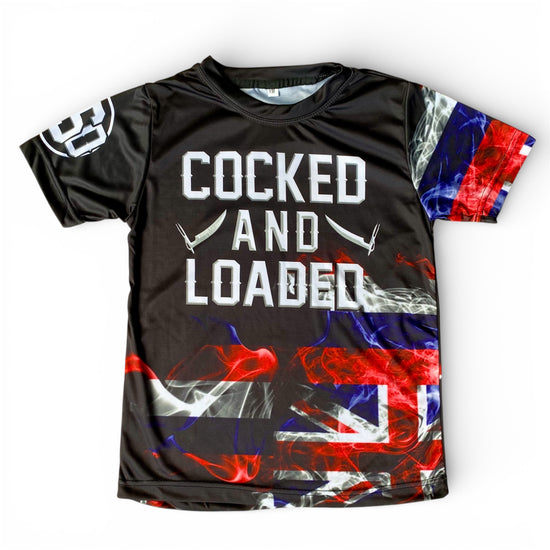 Cocked and Loaded Hawaiian Flag Youth/Adult Shirt