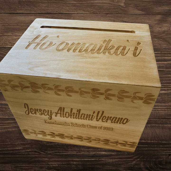 Handmade custom wood box with intricate craftsmanship, ideal for storing keepsakes, jewelry, and small treasures, featuring a smooth finish and personalized engraving options.