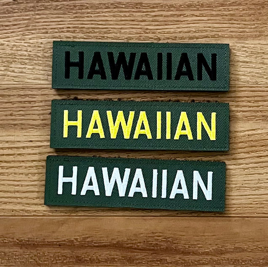 Velcro Hawaiian Rectangle Patch