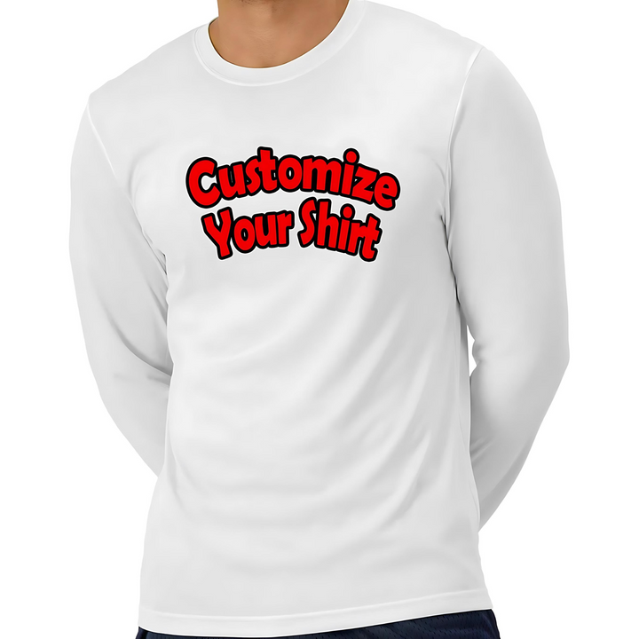 Adult Dri-Fit Long Sleeve T-Shirt (1-2 Color Design, Screen Print)