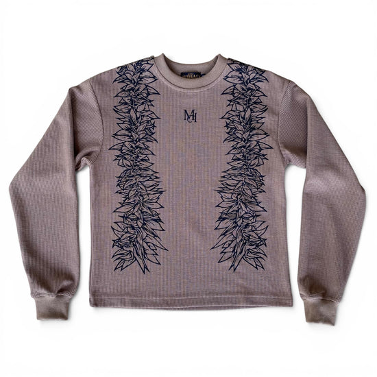 Maile Lei Long Sleeve Waffle Shirt