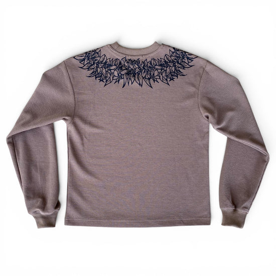 Maile Lei Long Sleeve Waffle Shirt